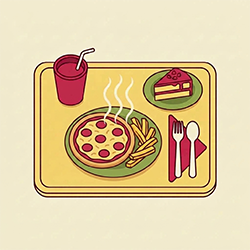 Pizza et frites - Menus