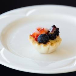 Mini tartelettes mixte en pâte filo - Bouchées dessert