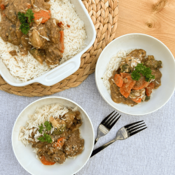 PAM - Sauté de Boeuf teriyaki et riz basmati (sg) (sl) - 350gr - Prêt-à-manger Familial