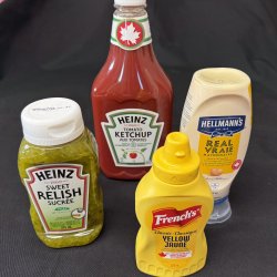 Ketchup, mayo, relish and mustard - Barbecue