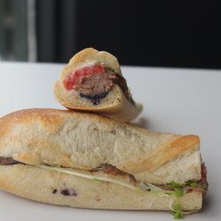 Duck baguette and blueberry jam - Sandwiches universités